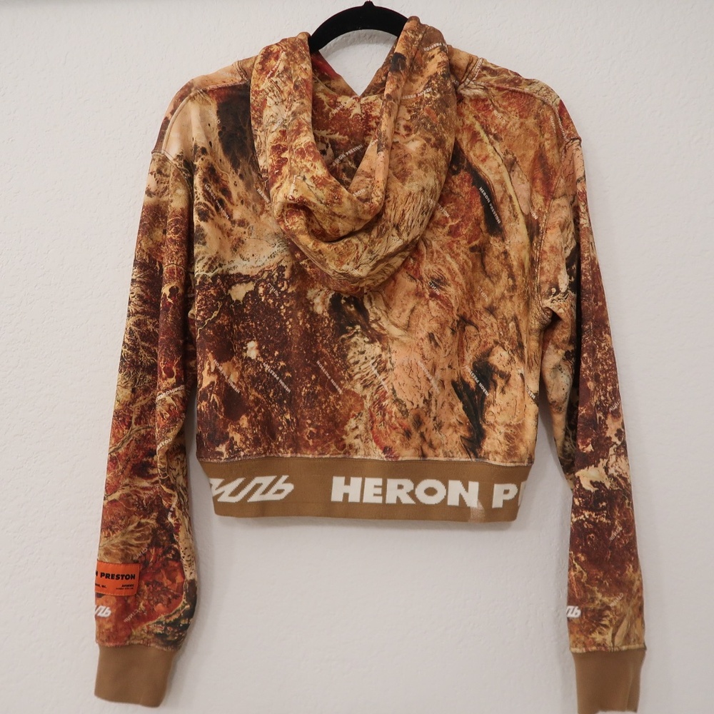 heron Preston orange camouflage cropped hoody - Picture 7 of 7